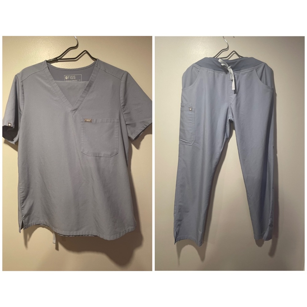 Figs “Vapor Blue” scrub set